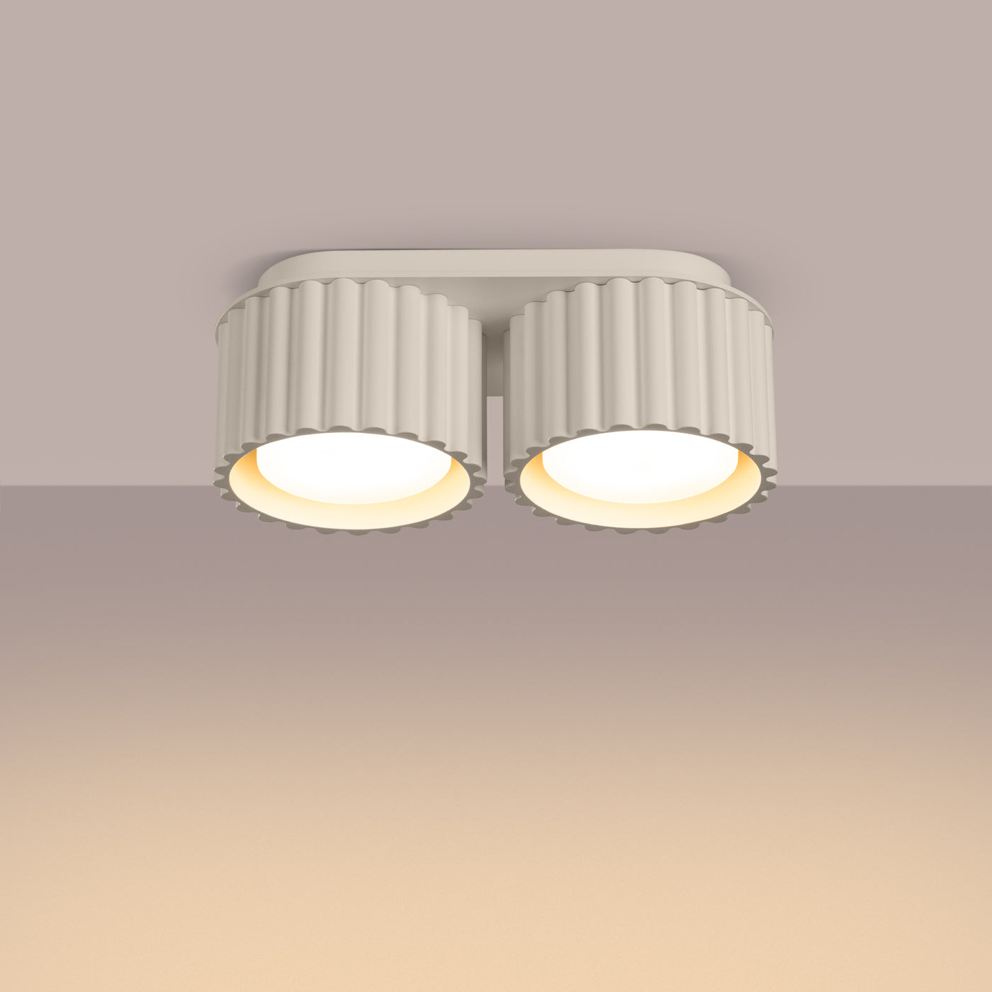 Deckenleuchte - Spot - Strahler AURA 2 beige Gx53 Sollux Lighting