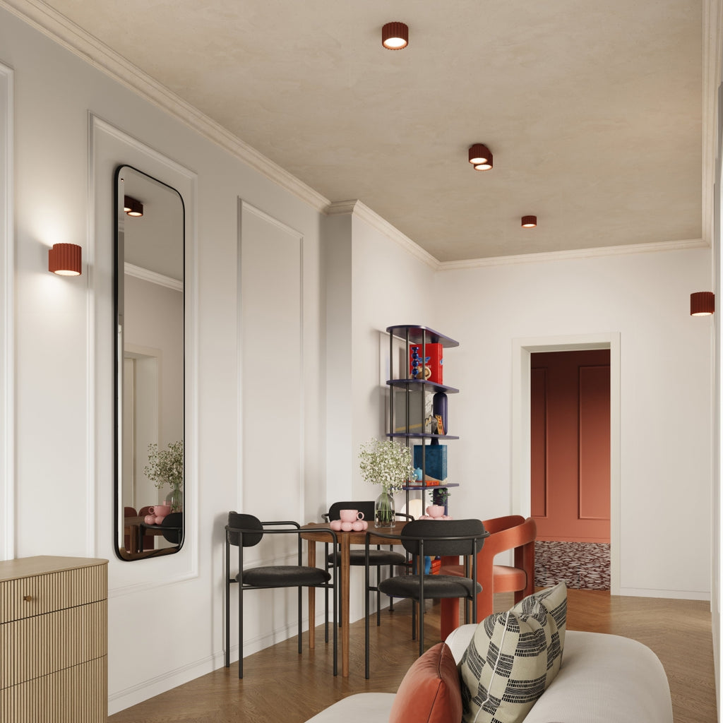 Deckenleuchte - Spot - Strahler AURA 2 roter Ocker Gx53 Sollux Lighting