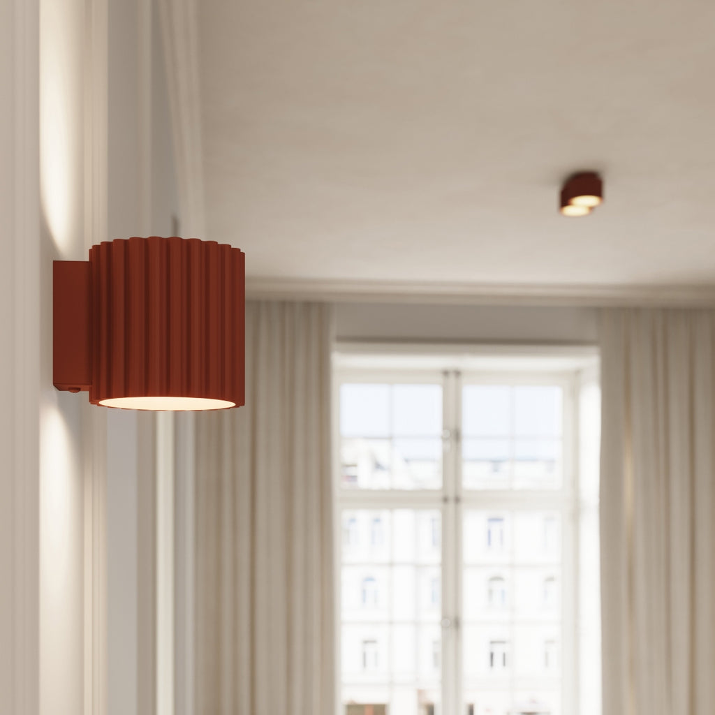Deckenleuchte - Spot - Strahler AURA 2 roter Ocker Gx53 Sollux Lighting