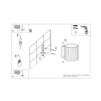Wandleuchte AURA ultramarin G9 Sollux Lighting