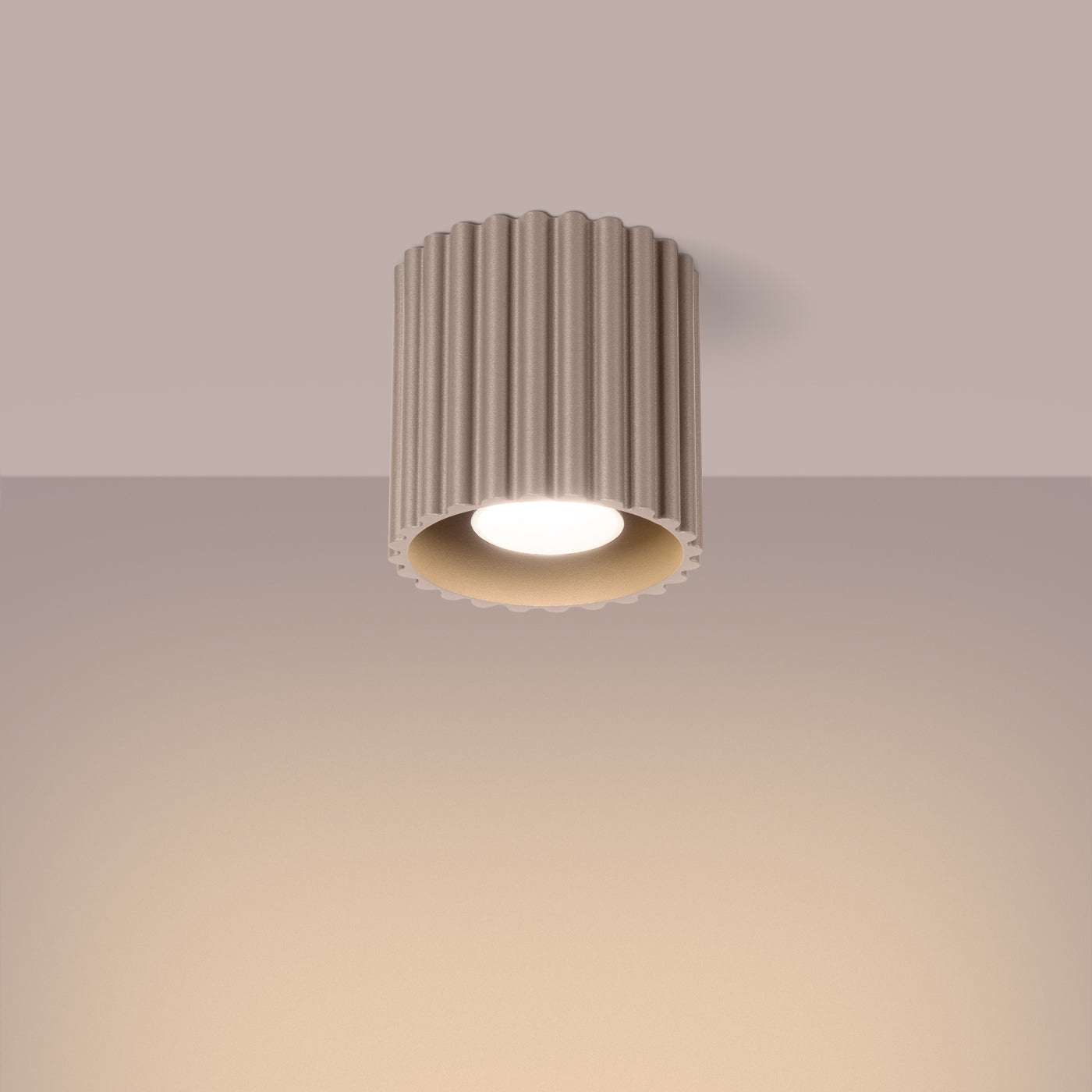 Deckenleuchte - Spot - Strahler AURA 1 taupe GU10 Sollux Lighting