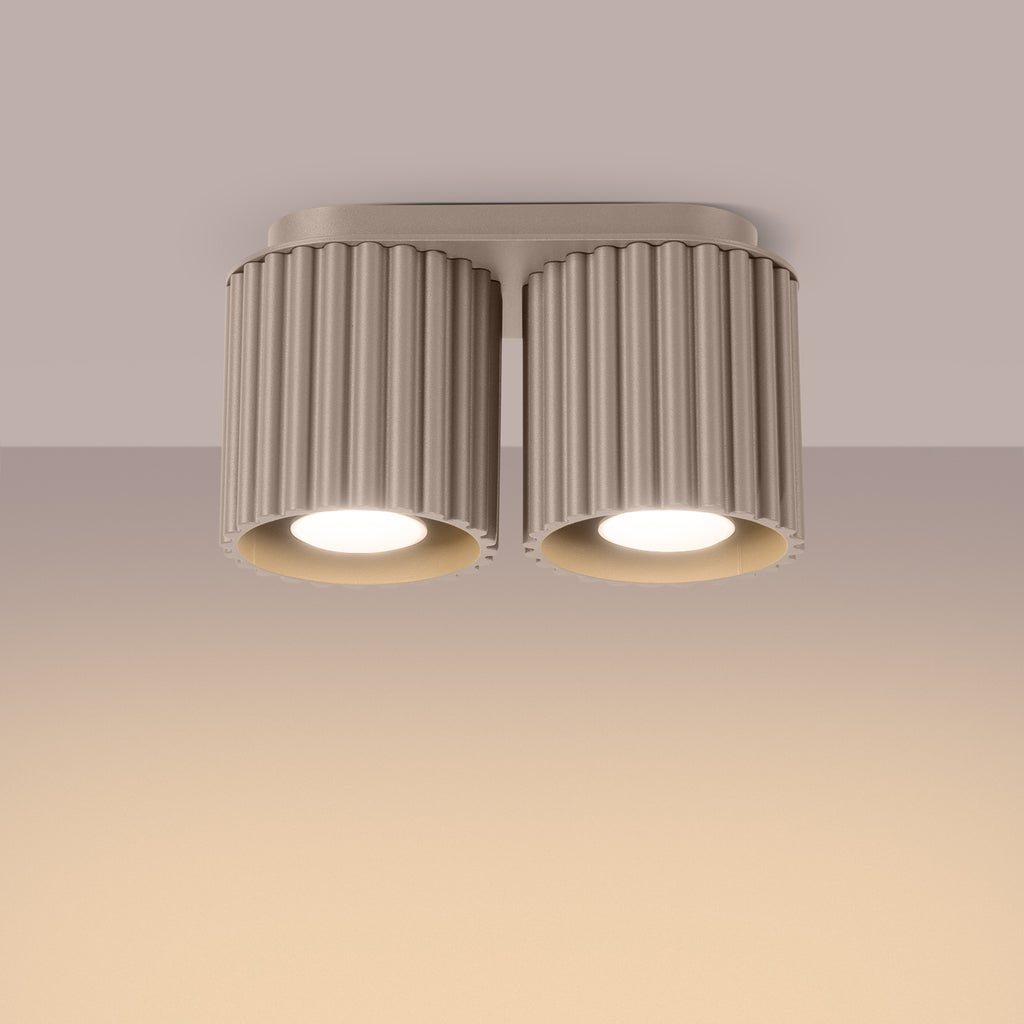 Deckenleuchte - Spot - Strahler AURA 2 taupe GU10 Sollux Lighting