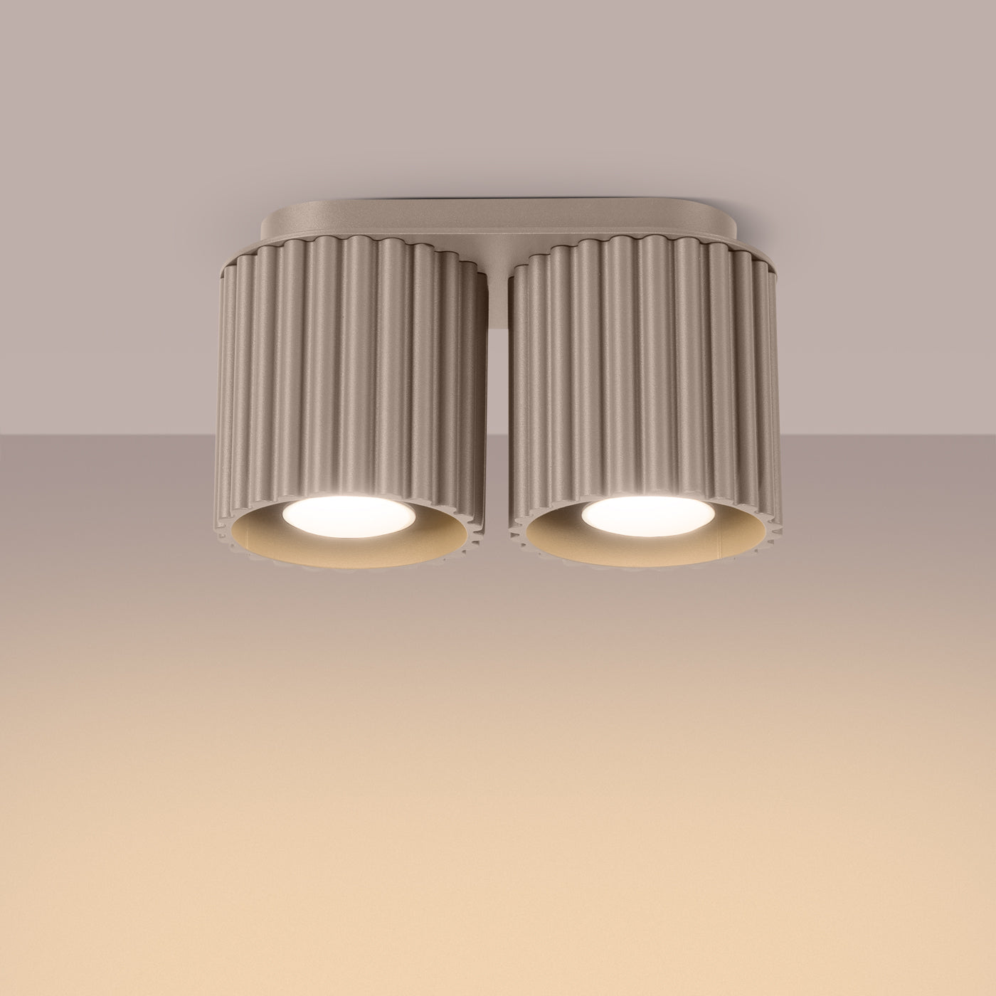 Deckenleuchte - Spot - Strahler AURA 2 taupe GU10 Sollux Lighting
