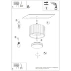Deckenleuchte - Spot - Strahler AURA 1 taupe Gx53 Sollux Lighting