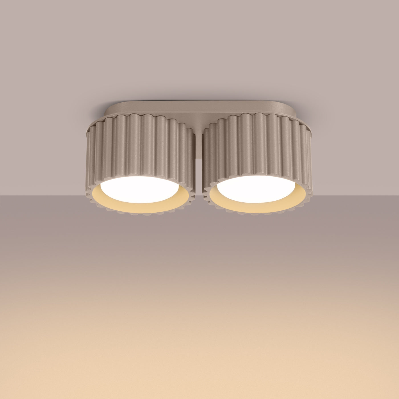 Deckenleuchte - Spot - Strahler AURA 2 taupe Gx53 Sollux Lighting