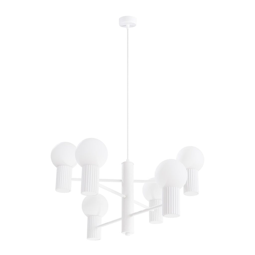 Pendelleuchte HALO 6 weiß Sollux Lighting