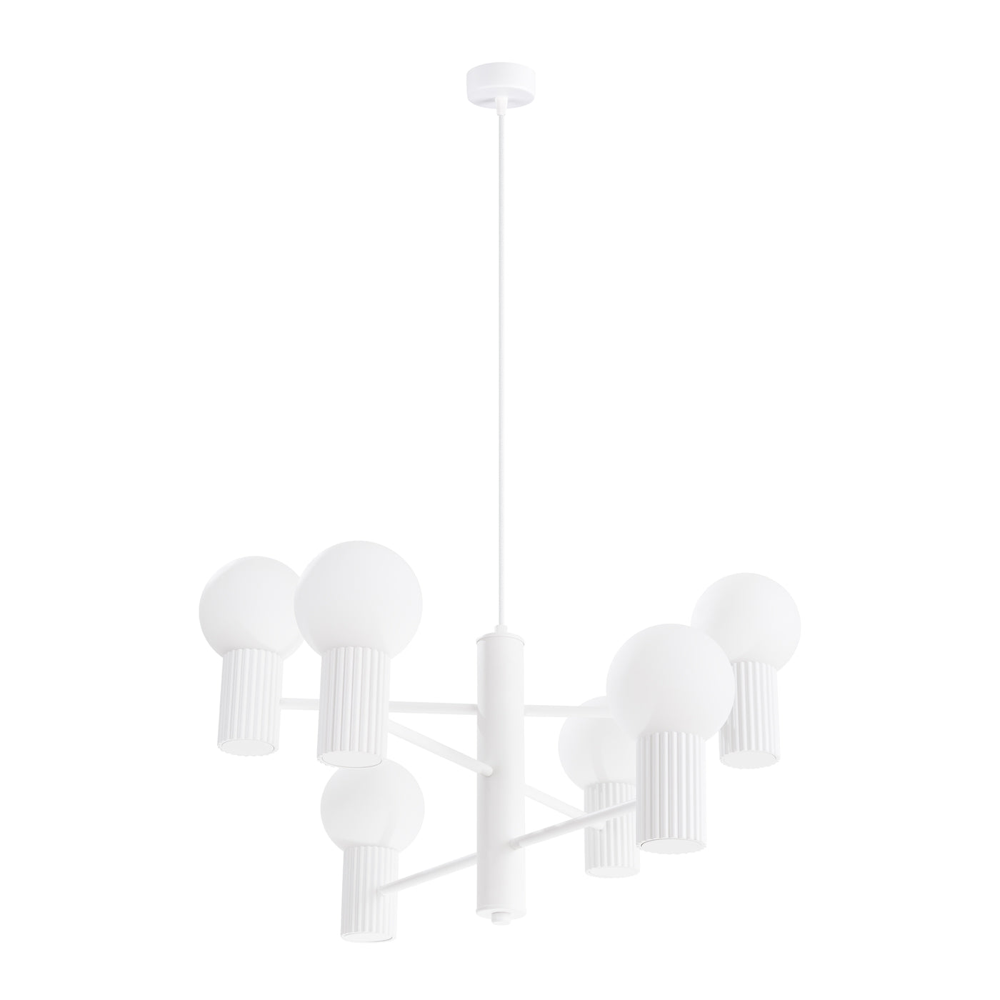 Pendelleuchte HALO 6 weiß Sollux Lighting