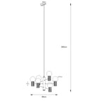 Pendelleuchte HALO 6 weiß Sollux Lighting