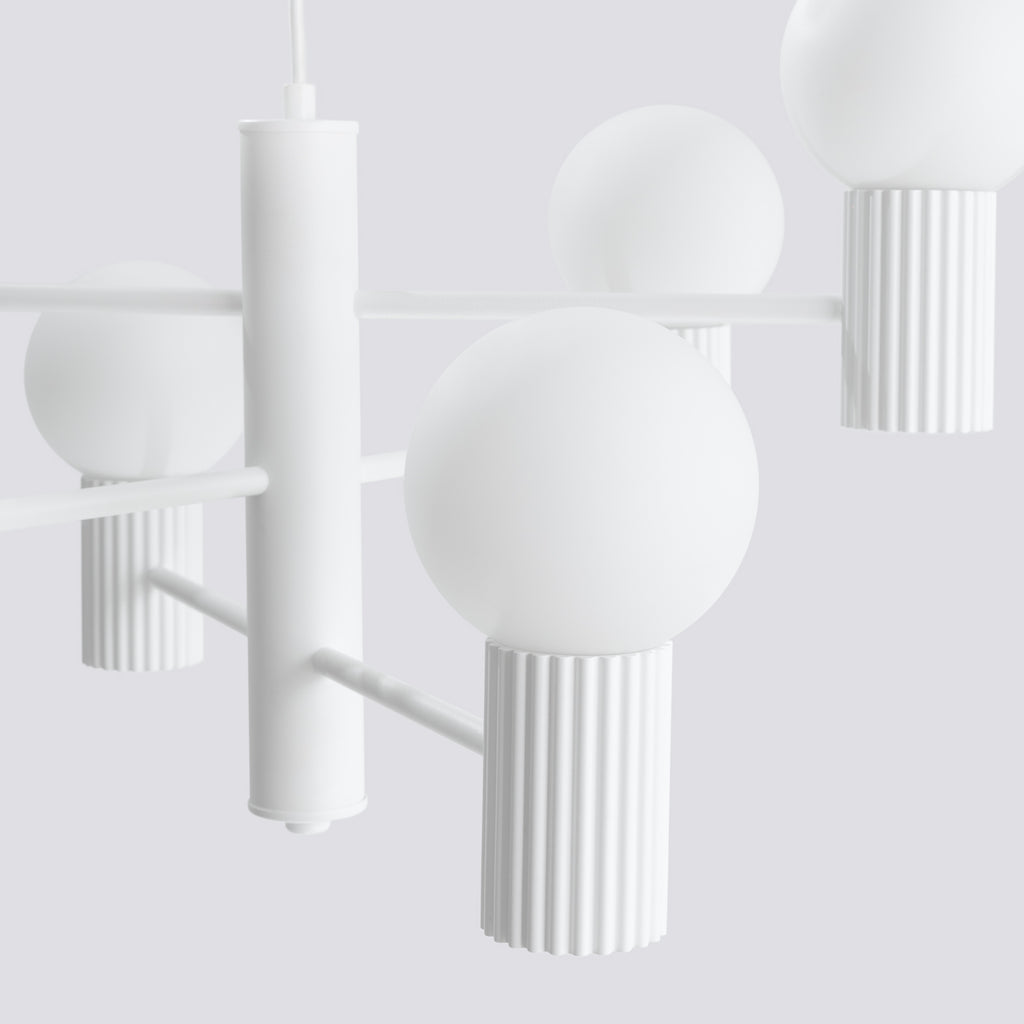 Pendelleuchte HALO 6 weiß Sollux Lighting