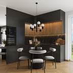 Pendelleuchte HALO 6 schwarz Sollux Lighting