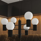 Pendelleuchte HALO 6 schwarz Sollux Lighting