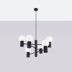 Pendelleuchte HALO 6 schwarz Sollux Lighting