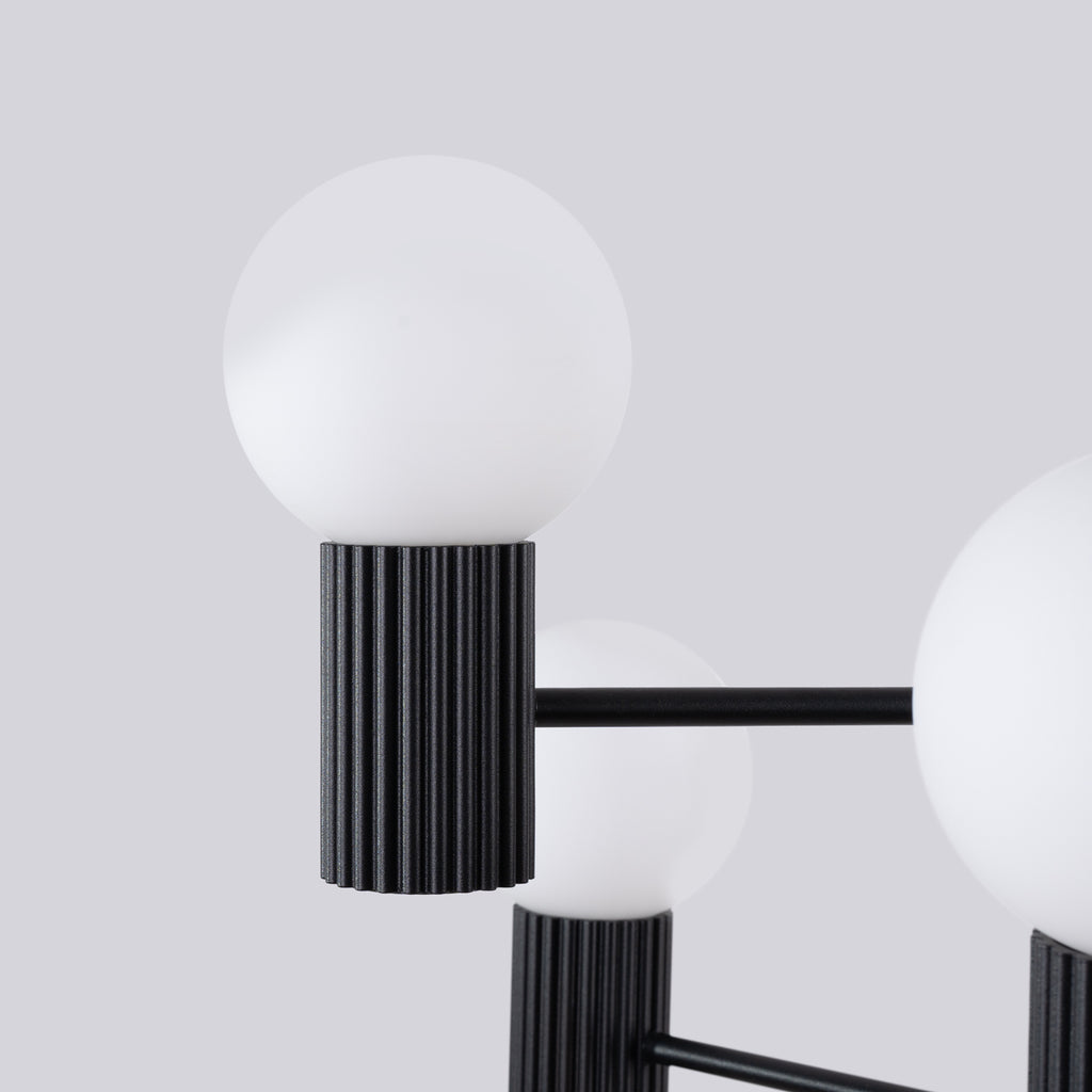 Pendelleuchte HALO 6 schwarz Sollux Lighting