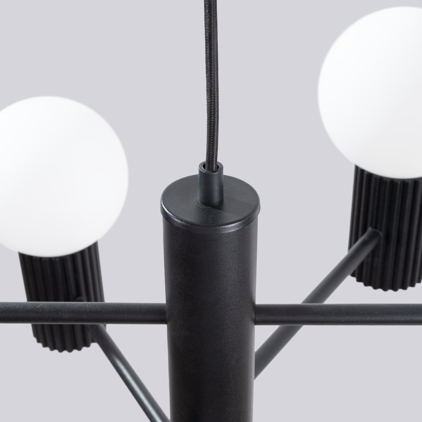 Pendelleuchte HALO 6 schwarz Sollux Lighting