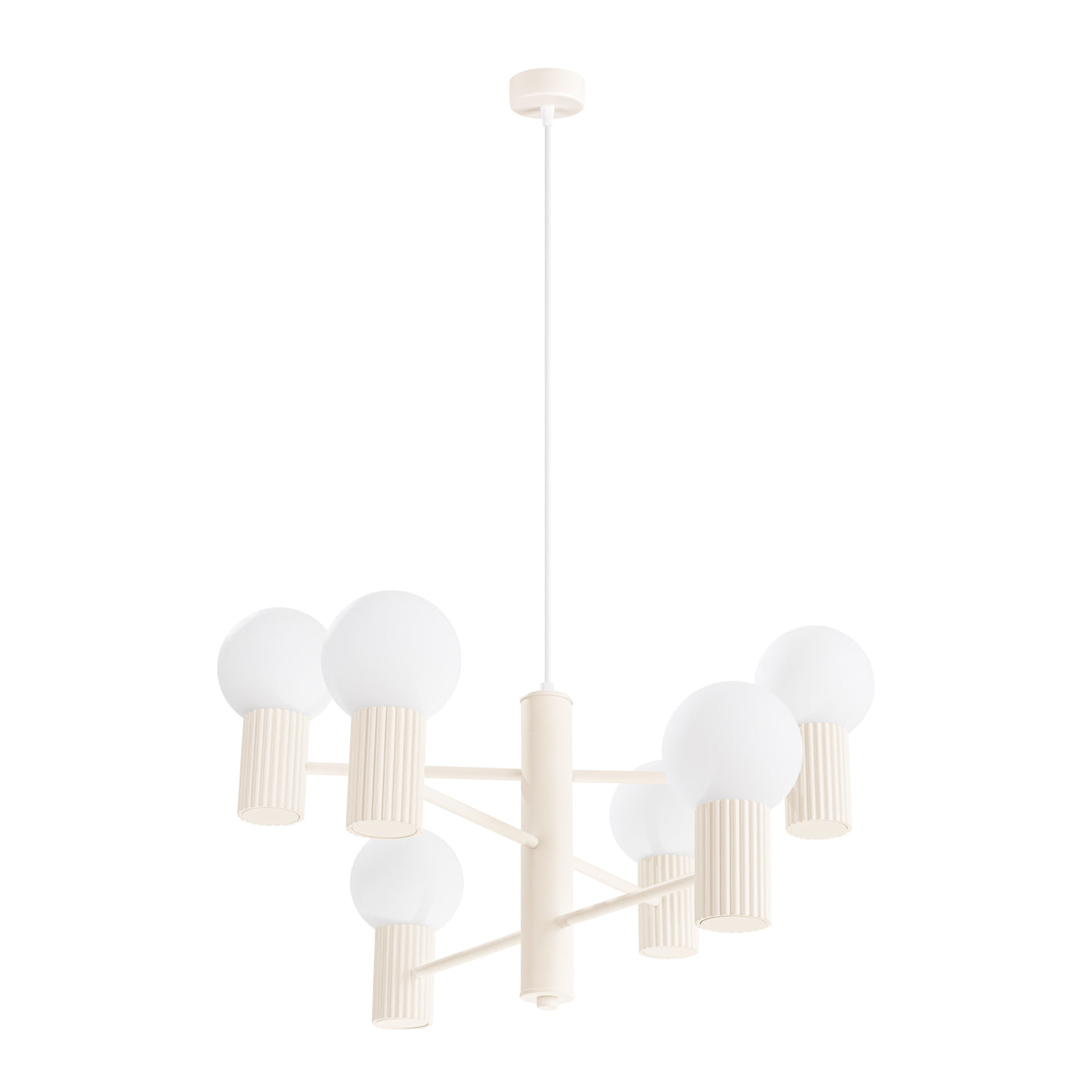 Pendelleuchte HALO 6 beige Sollux Lighting