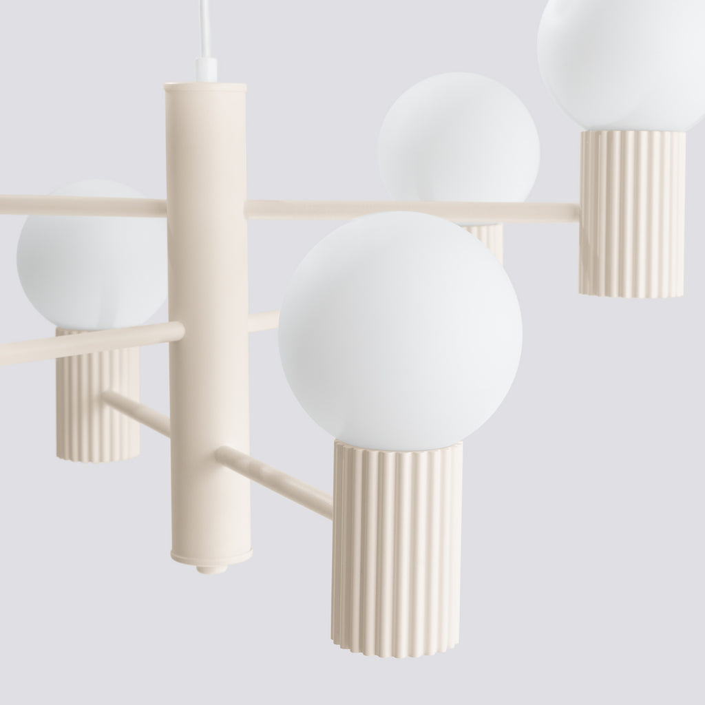 Pendelleuchte HALO 6 beige Sollux Lighting
