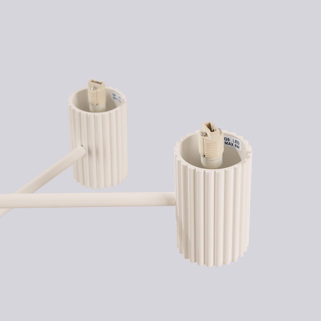 Pendelleuchte HALO 6 beige Sollux Lighting