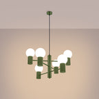 Pendelleuchte HALO 6 olivgrün Sollux Lighting