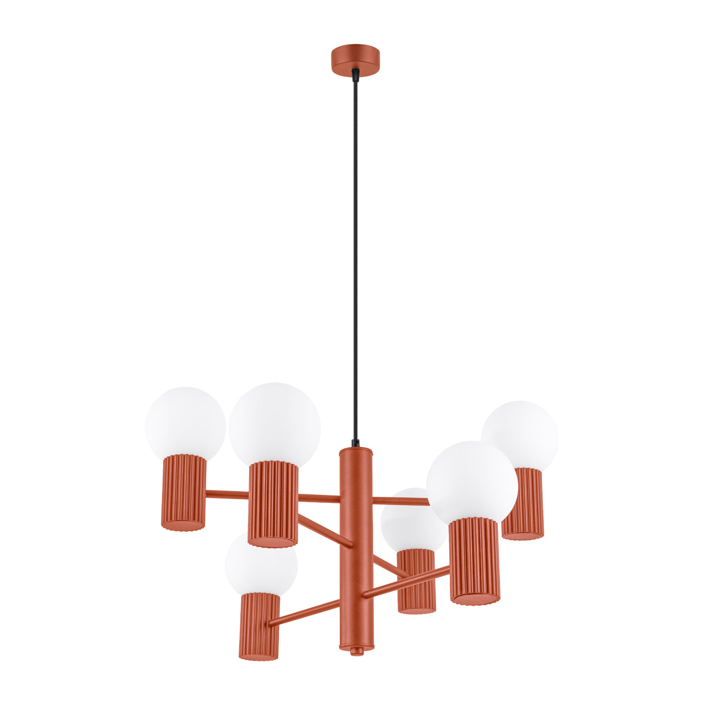 Pendelleuchte HALO 6 roter Ocker Sollux Lighting