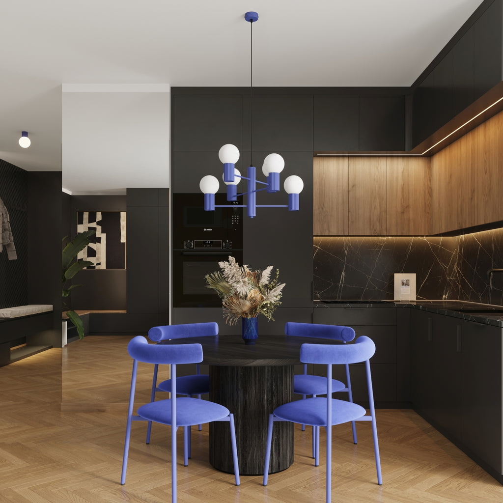 Pendelleuchte HALO 6 ultramarin Sollux Lighting