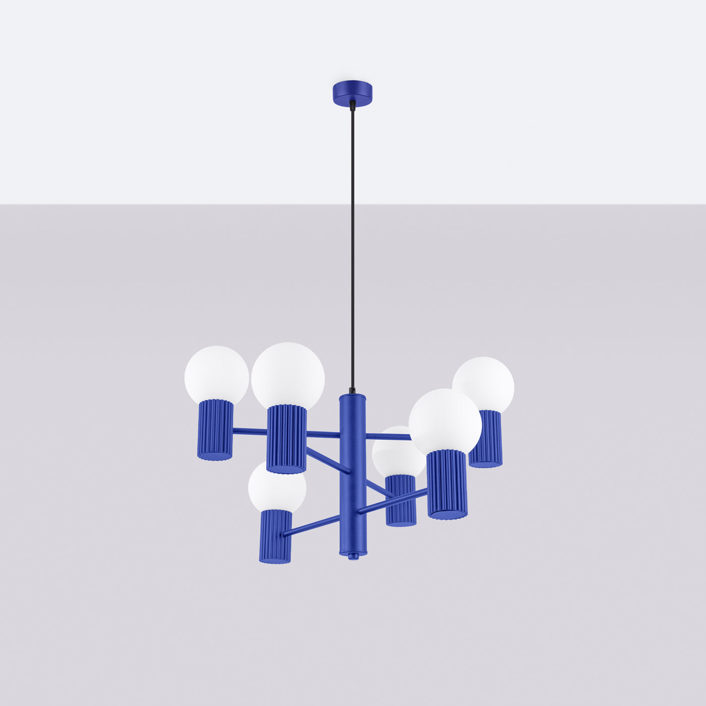 Pendelleuchte HALO 6 ultramarin Sollux Lighting