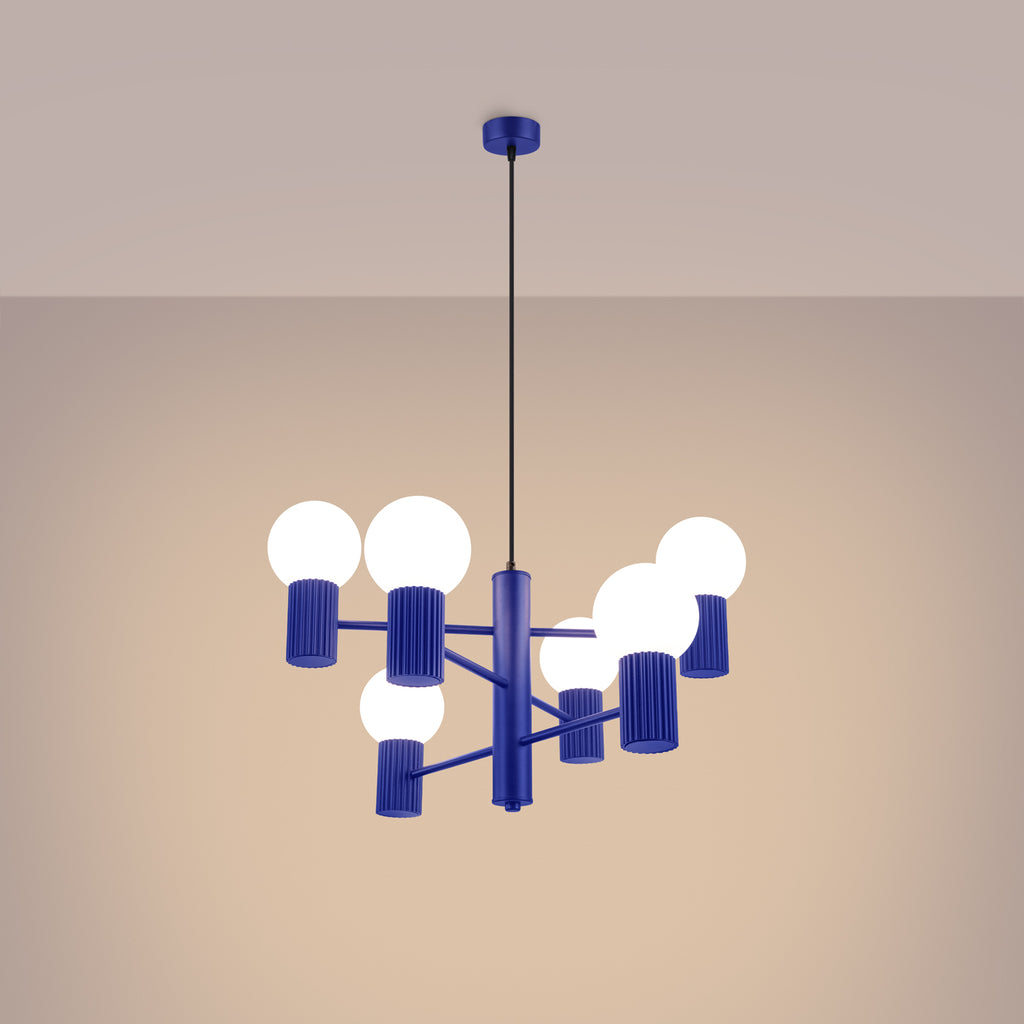 Pendelleuchte HALO 6 ultramarin Sollux Lighting