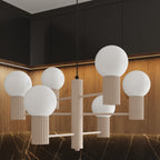 Pendelleuchte HALO 6 taupe Sollux Lighting