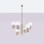 Pendelleuchte HALO 6 taupe Sollux Lighting