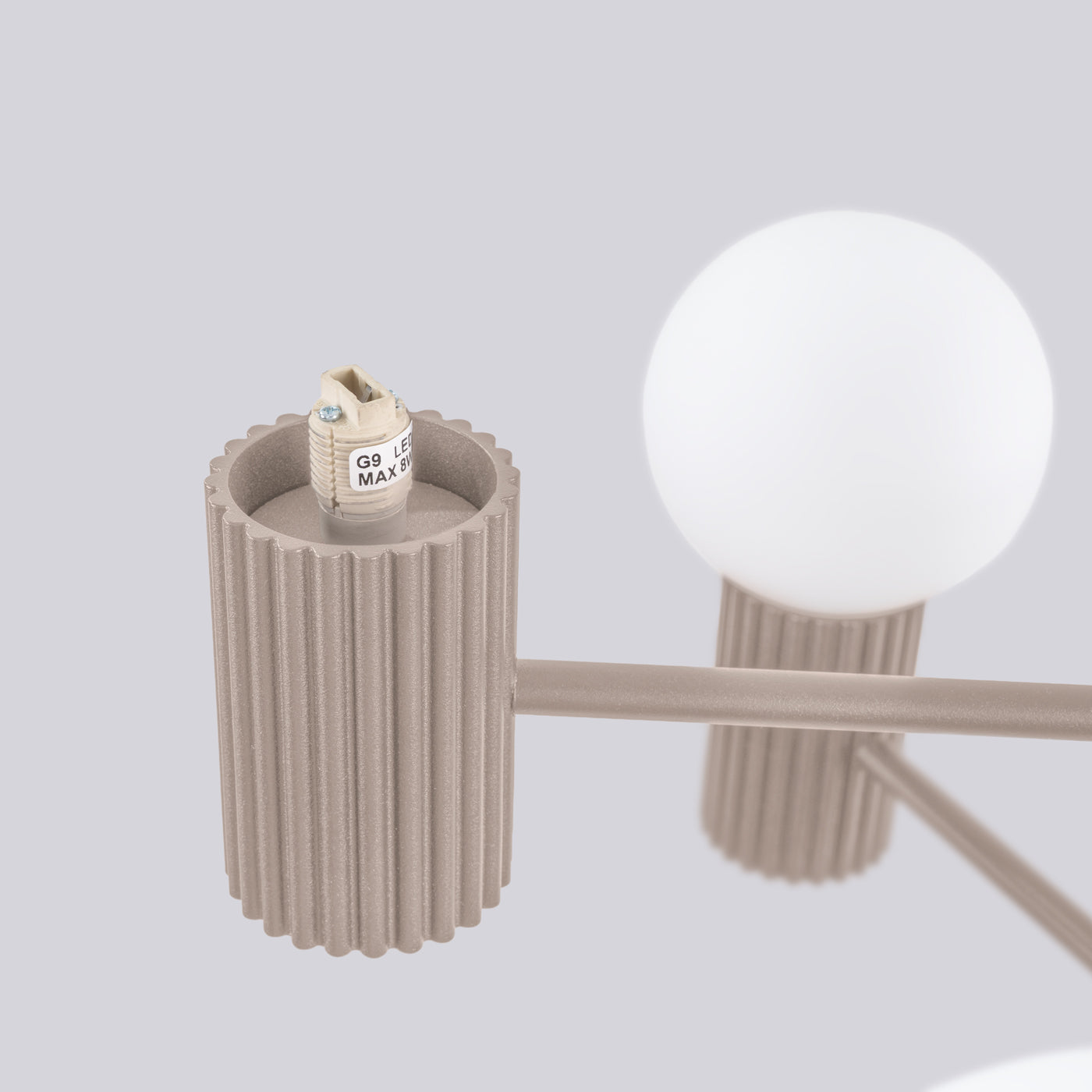 Pendelleuchte HALO 6 taupe Sollux Lighting