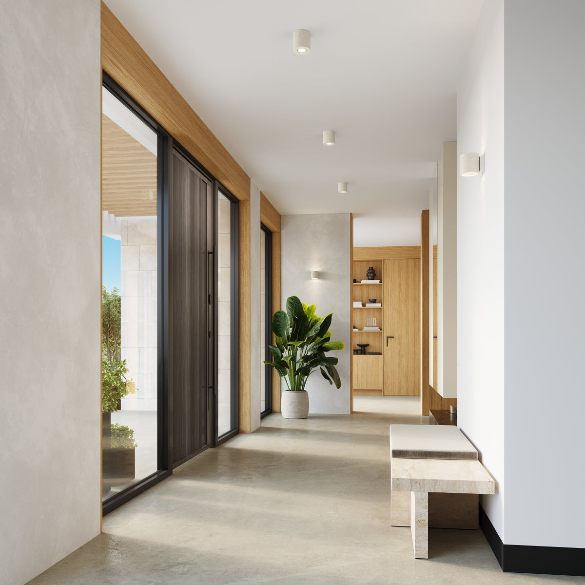 Wandleuchte ORBIS beton beige Sollux Lighting