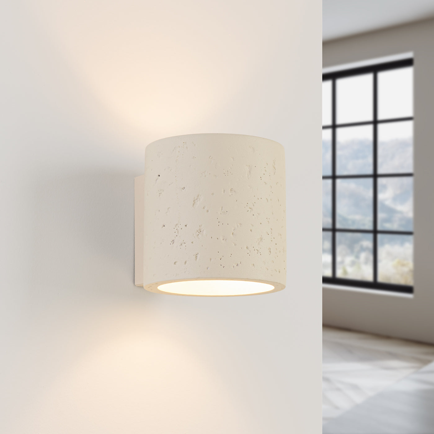 Wandleuchte ORBIS beton beige Sollux Lighting