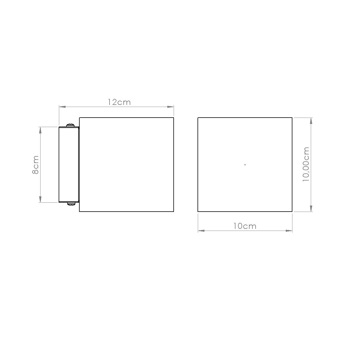 Wandleuchte QUAD beton beige Sollux Lighting