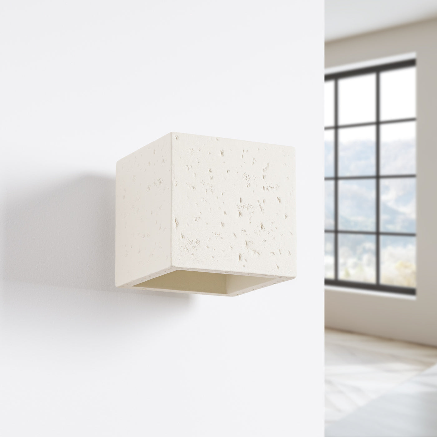 Wandleuchte QUAD beton beige Sollux Lighting