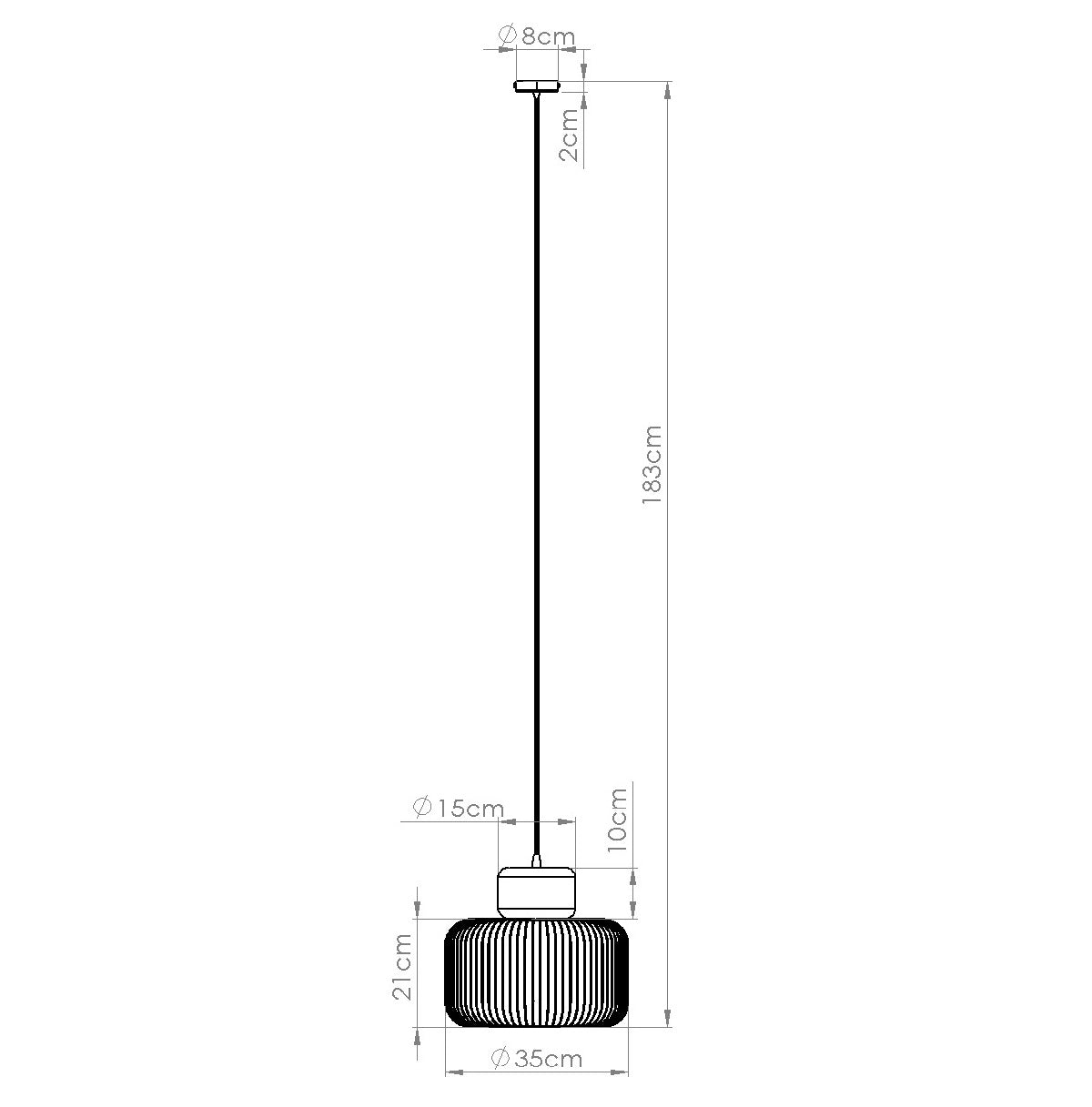 Pendelleuchte GABBIA 35 Sollux Lighting