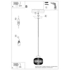 Pendelleuchte GABBIA 55 Sollux Lighting