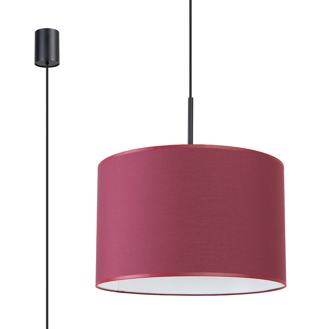 Pendelleuchte NEVIA burgunderrot Sollux Lighting