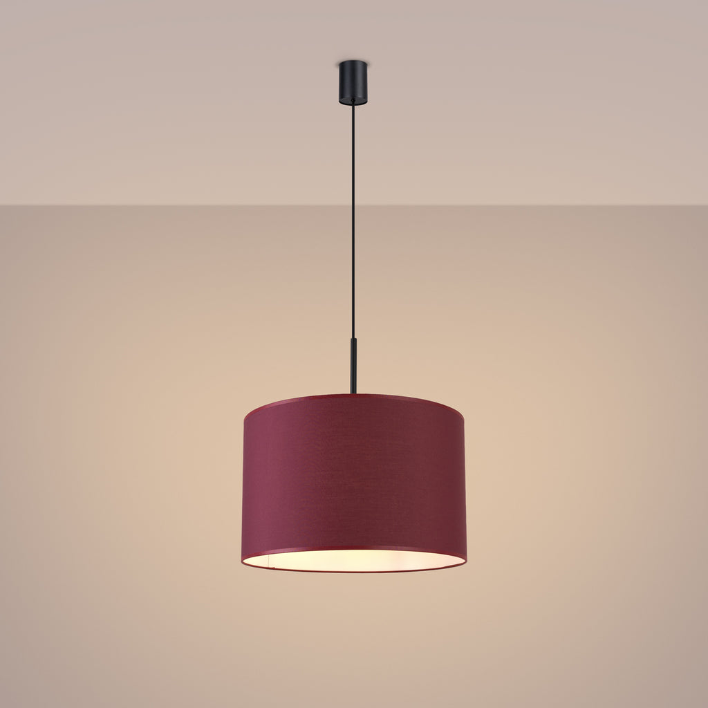 Pendelleuchte NEVIA burgunderrot Sollux Lighting
