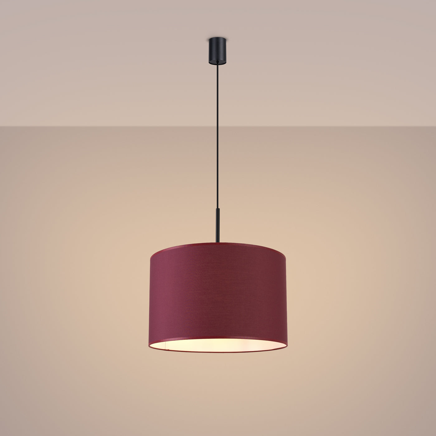 Pendelleuchte NEVIA burgunderrot Sollux Lighting
