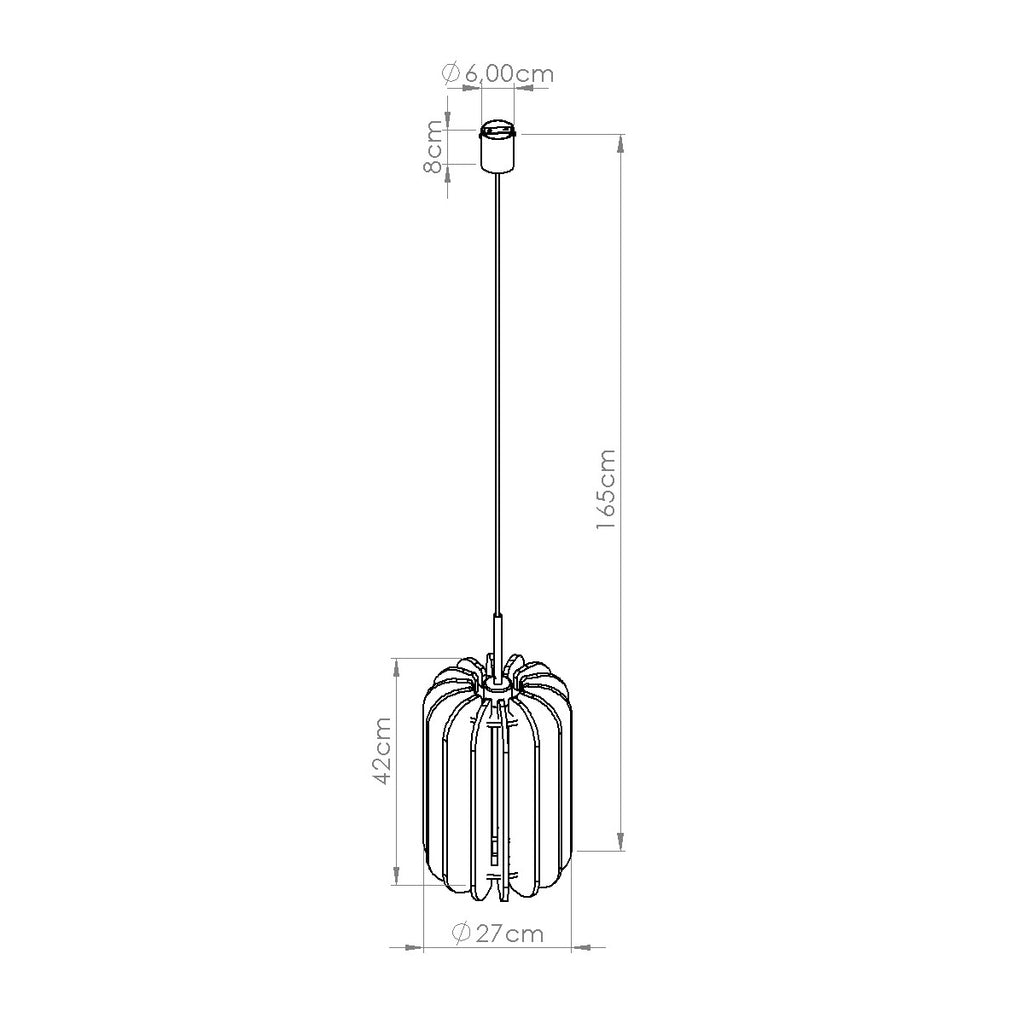 Pendelleuchte MULA 27 beige Sollux Lighting