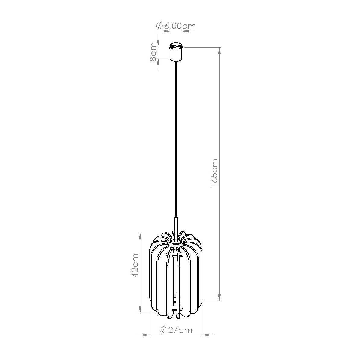 Pendelleuchte MULA 27 beige Sollux Lighting