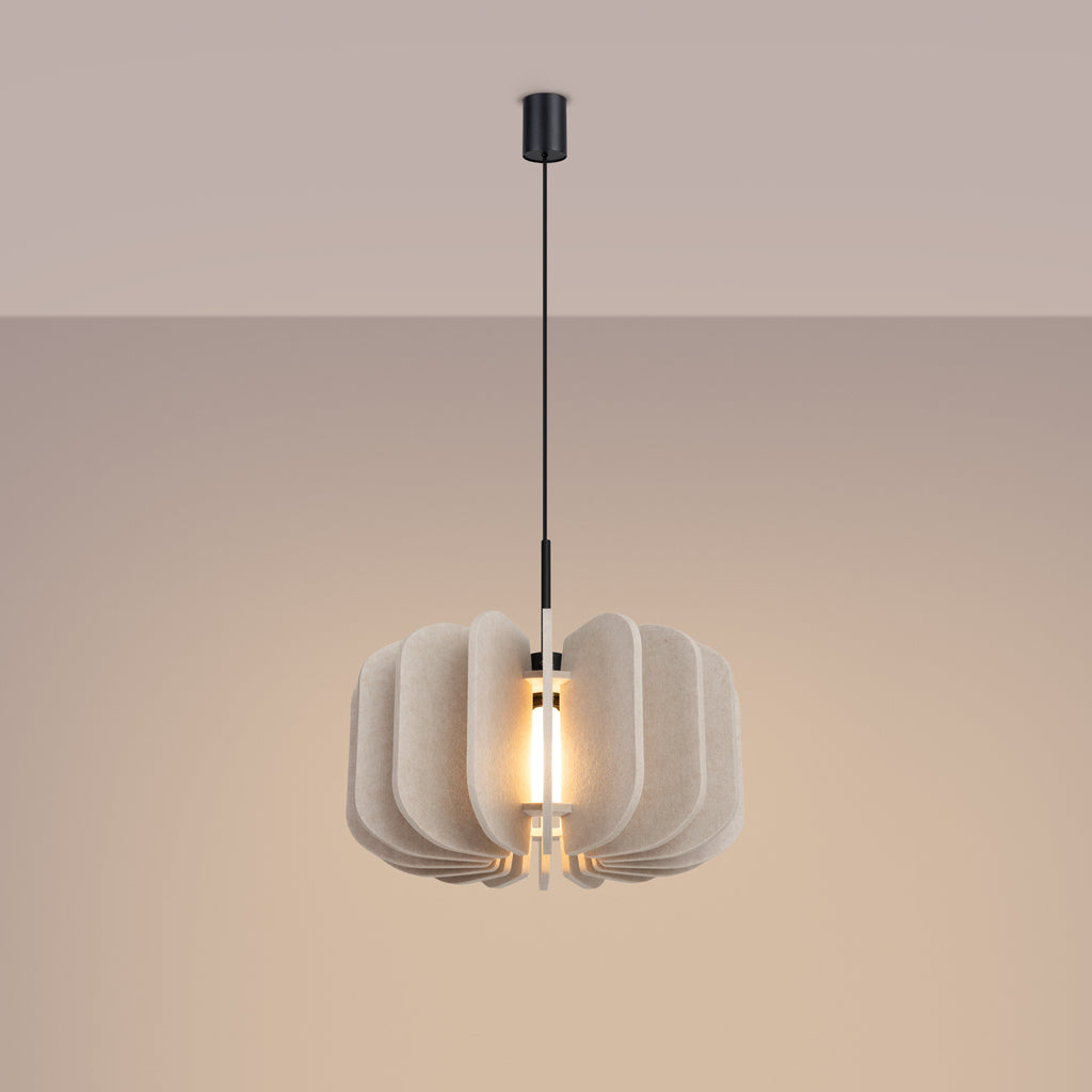 Pendelleuchte MULA 45 beige Sollux Lighting