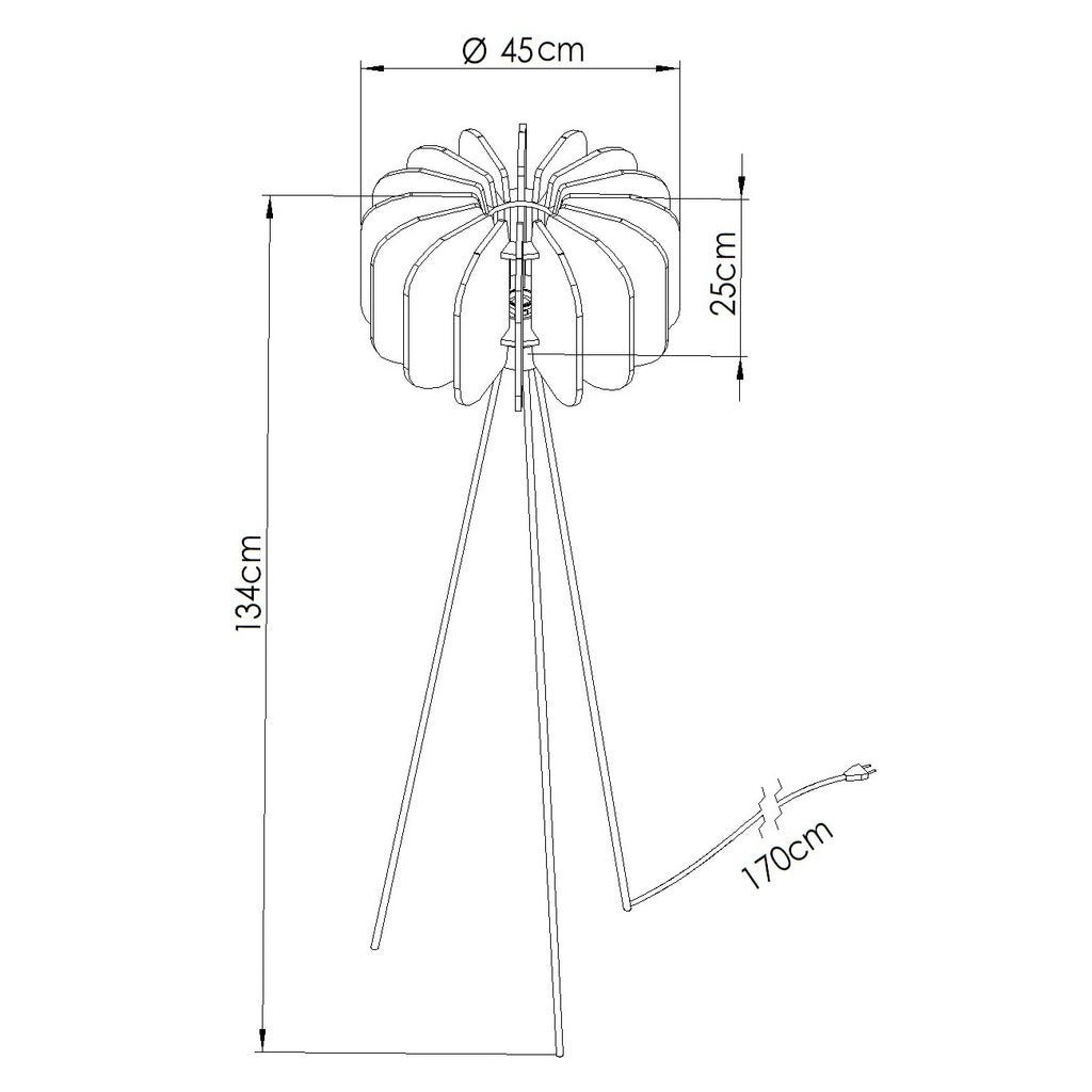 Stehleuchte MULA 45 marineblau Sollux Lighting