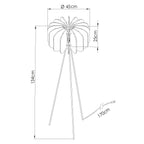 Stehleuchte MULA 45 marineblau Sollux Lighting