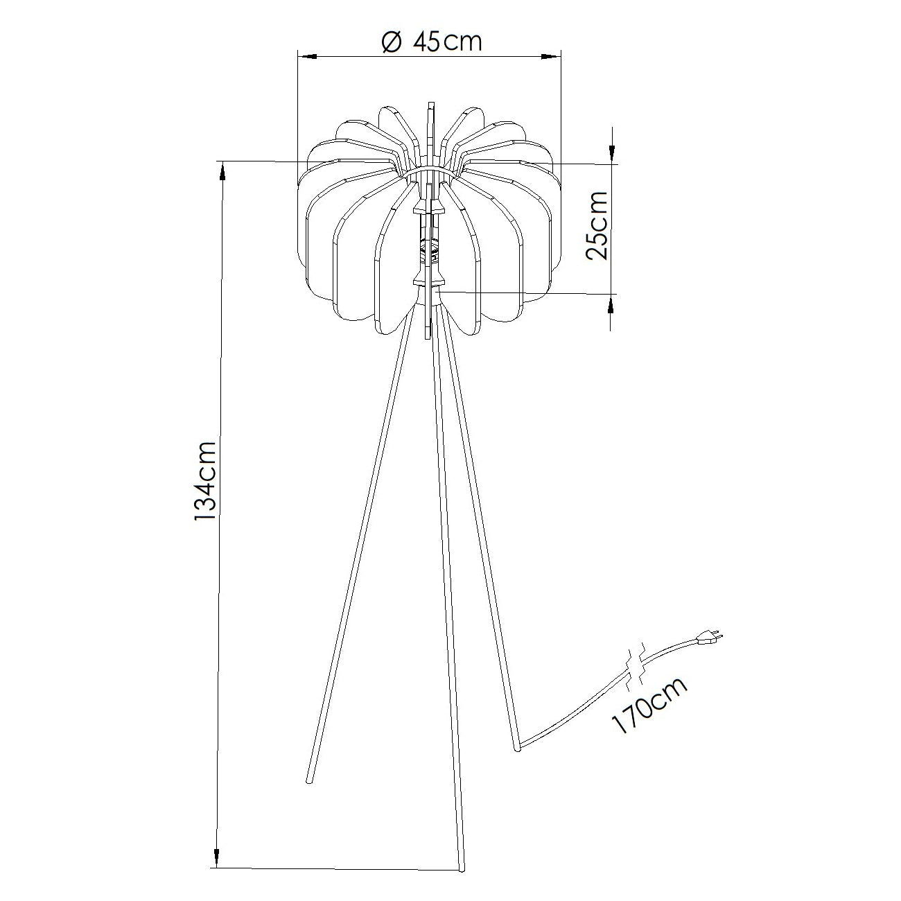 Stehleuchte MULA 45 marineblau Sollux Lighting