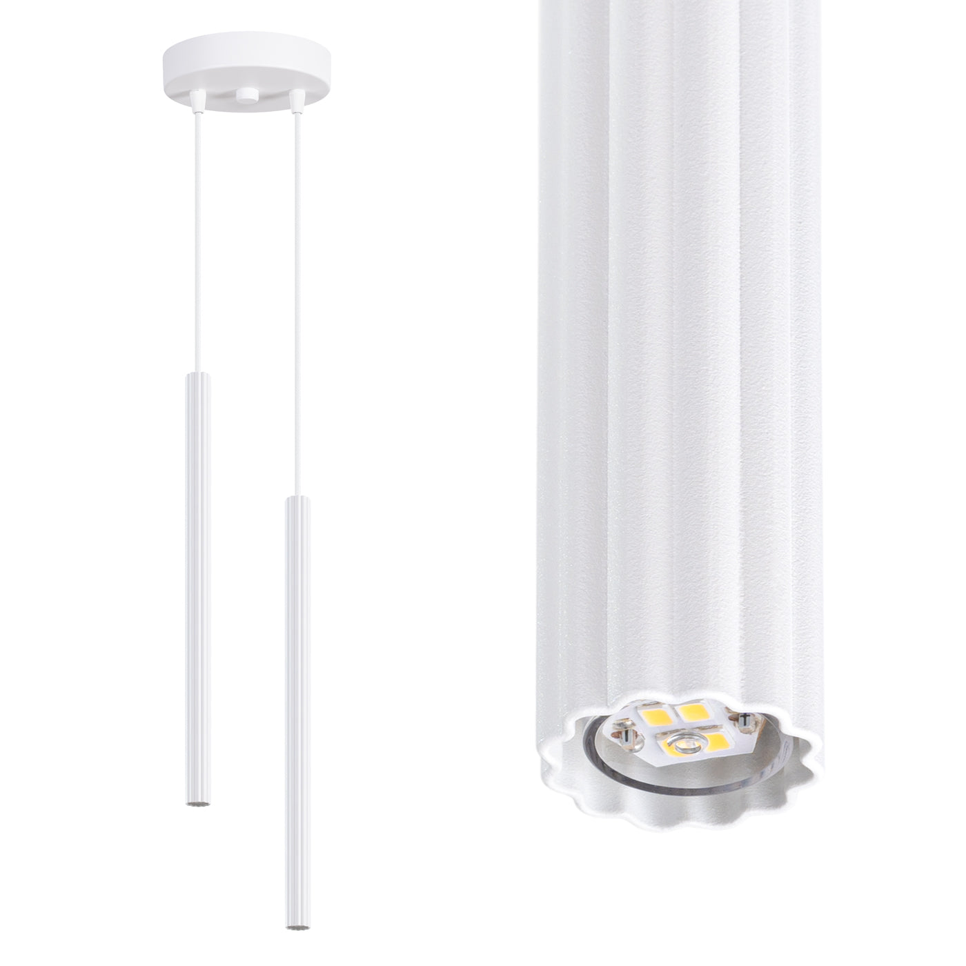 Pendelleuchte ARCHE 2P weiß Sollux Lighting