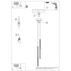 Pendelleuchte ARCHE 2P weiß Sollux Lighting