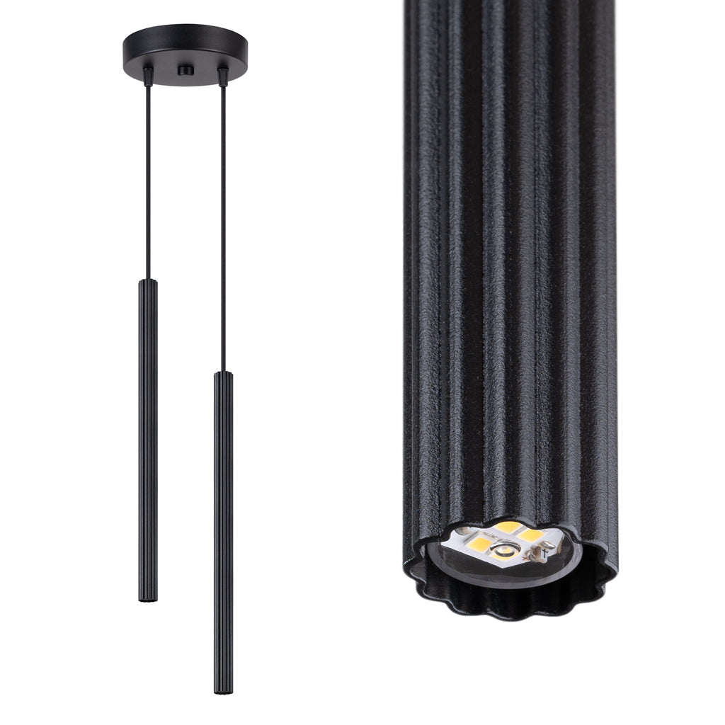 Pendelleuchte ARCHE 2P schwarz Sollux Lighting
