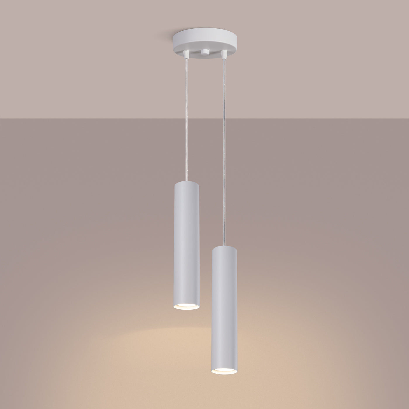 Pendelleuchte LAGOS 2P weiß Sollux Lighting