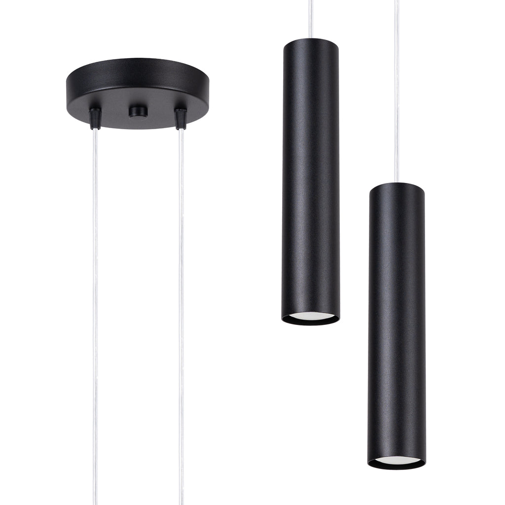 Pendelleuchte LAGOS 2P schwarz Sollux Lighting