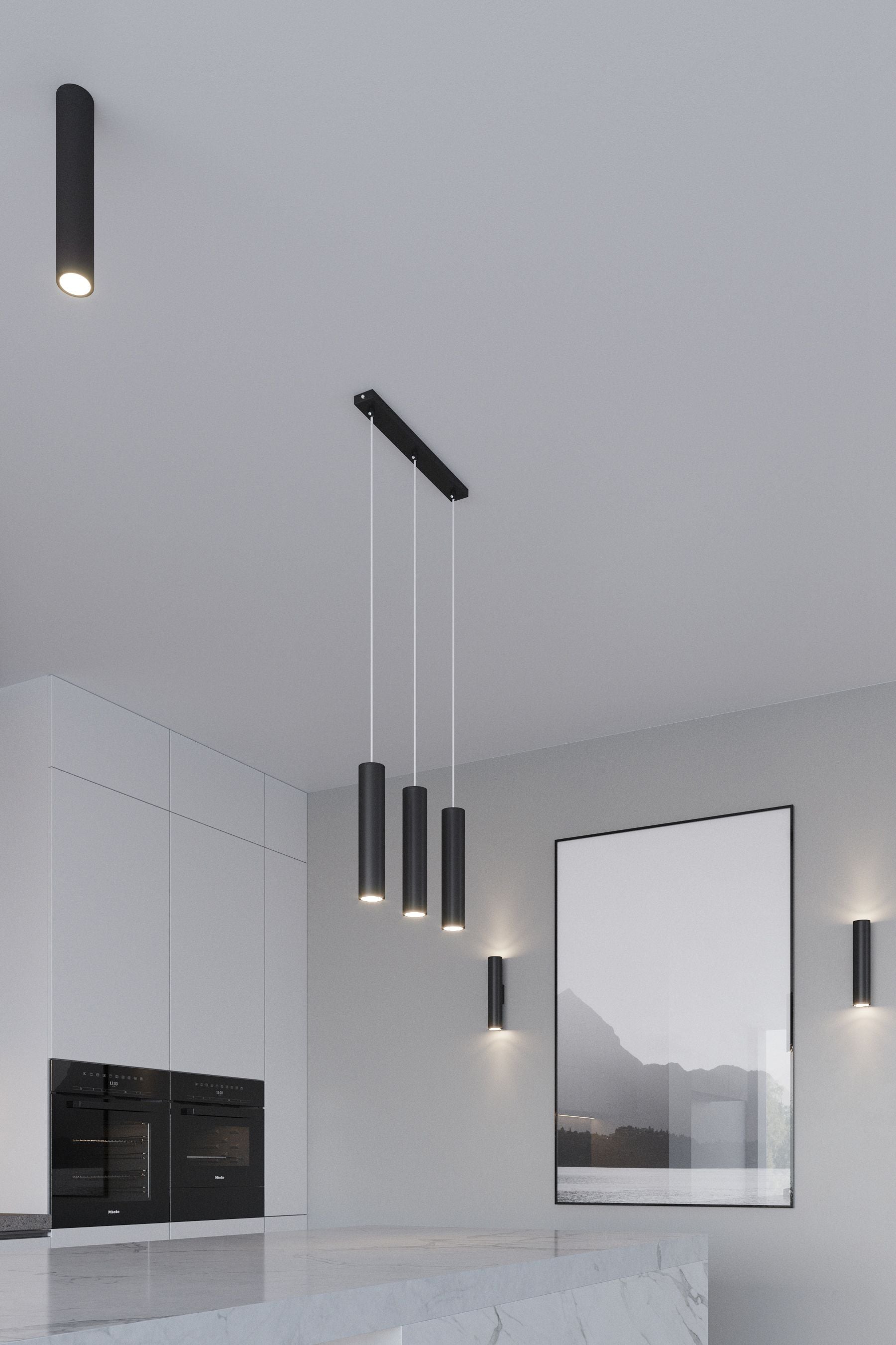 Pendelleuchte LAGOS 2P schwarz Sollux Lighting